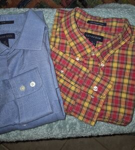 LANDS' END Bundle of 2 Casual Button Down Shirts